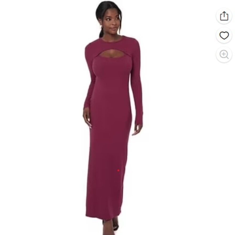 Edited by Remi Bader Women’s Cutout Dress – Size XS – Burgundy – Gently Worn